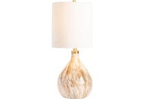 cres tan table lamp   