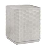 cres white end table gbs  