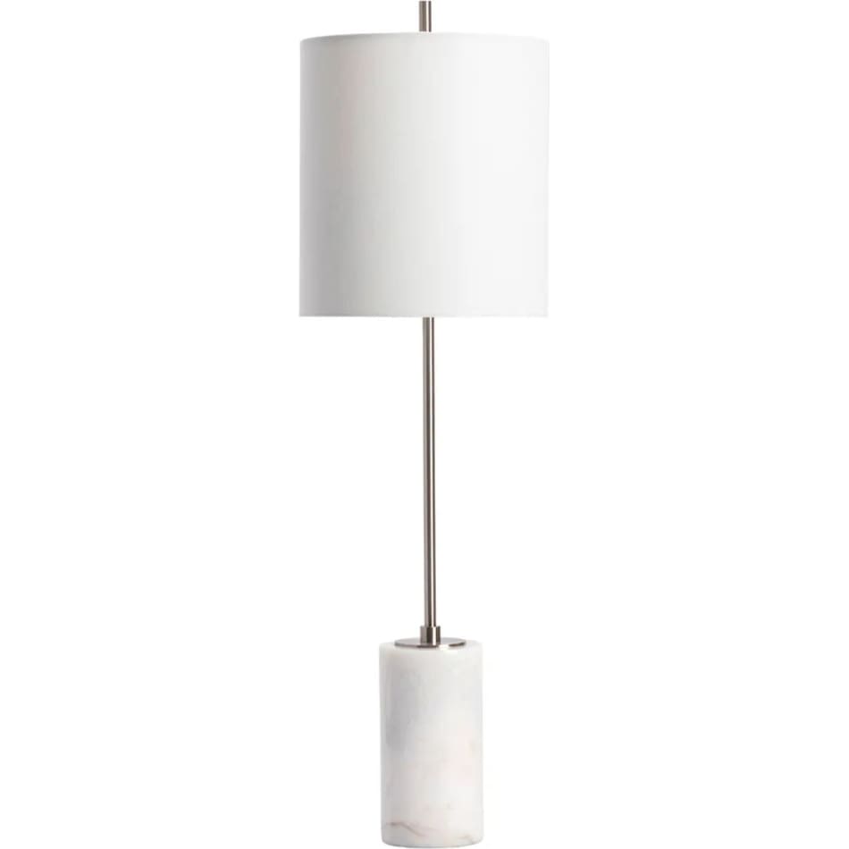 cres white table lamp   