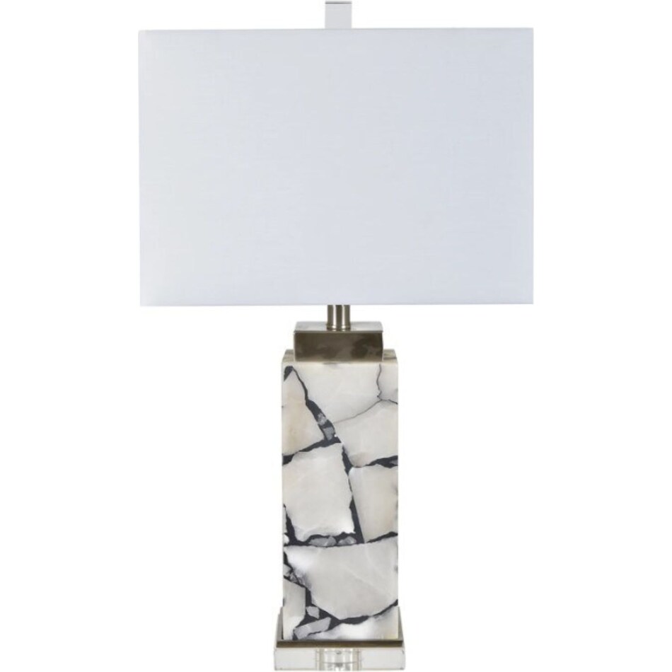 cres white table lamp   