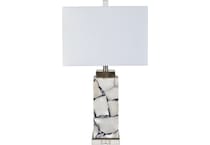 cres white table lamp   