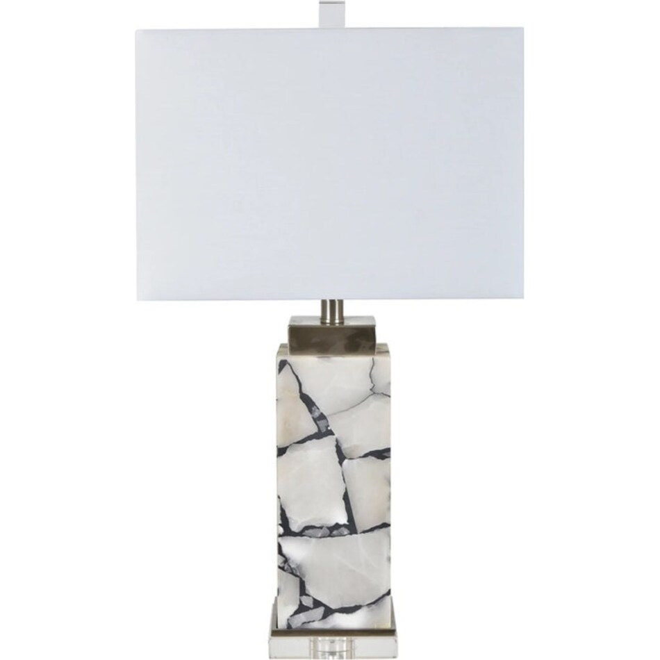 cres white table lamp   