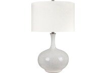 cres white table lamp   