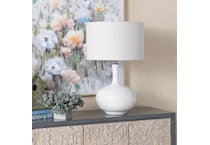 cres white table lamp   