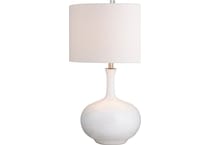 cres white table lamp   