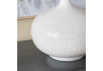 cres white table lamp   