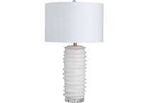 cres white table lamp   
