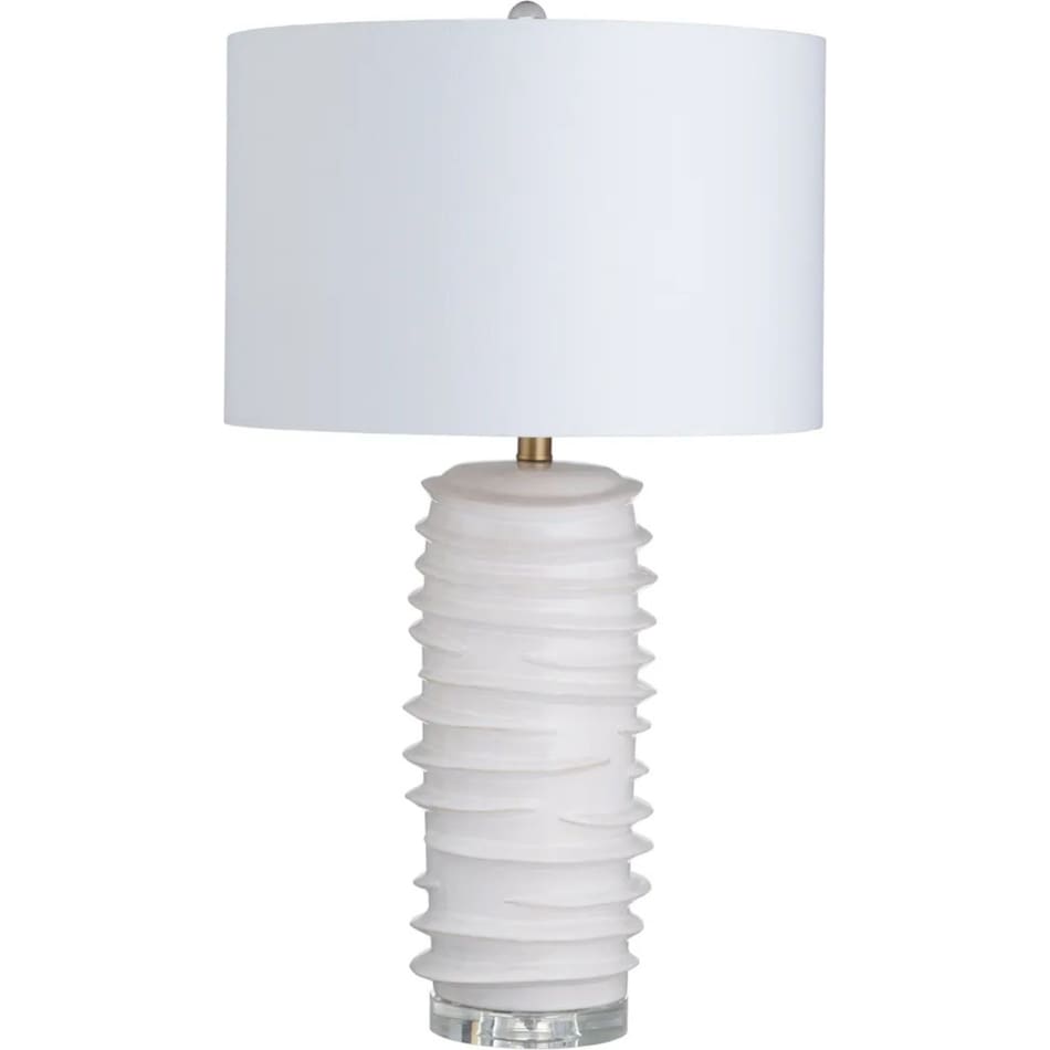 cres white table lamp   
