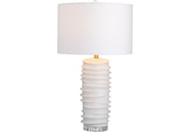 cres white table lamp   