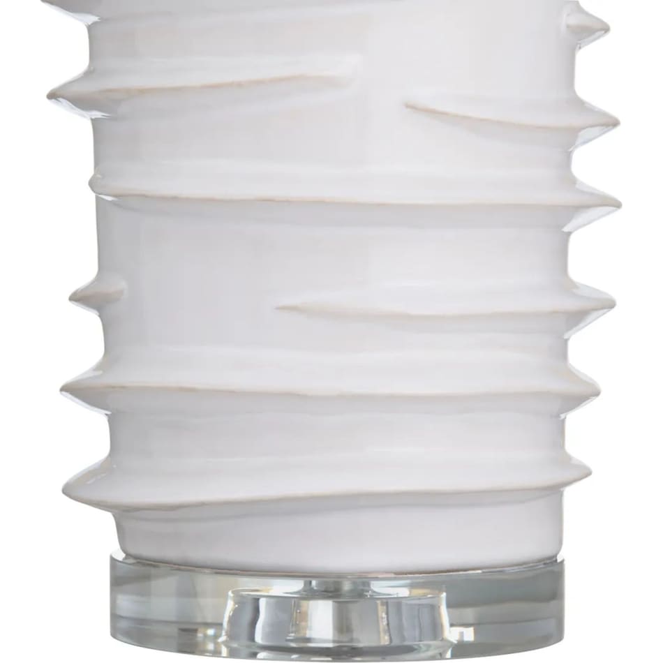 cres white table lamp   