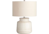 cres white table lamp   