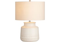 cres white table lamp   