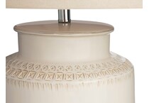 cres white table lamp   