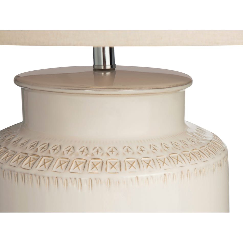 cres white table lamp   