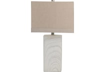 cres white table lamp   
