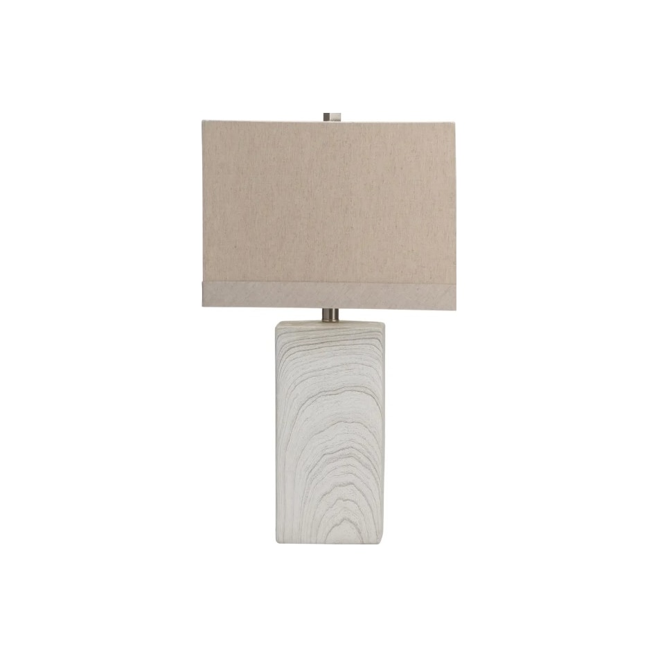 cres white table lamp   