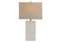 cres white table lamp   