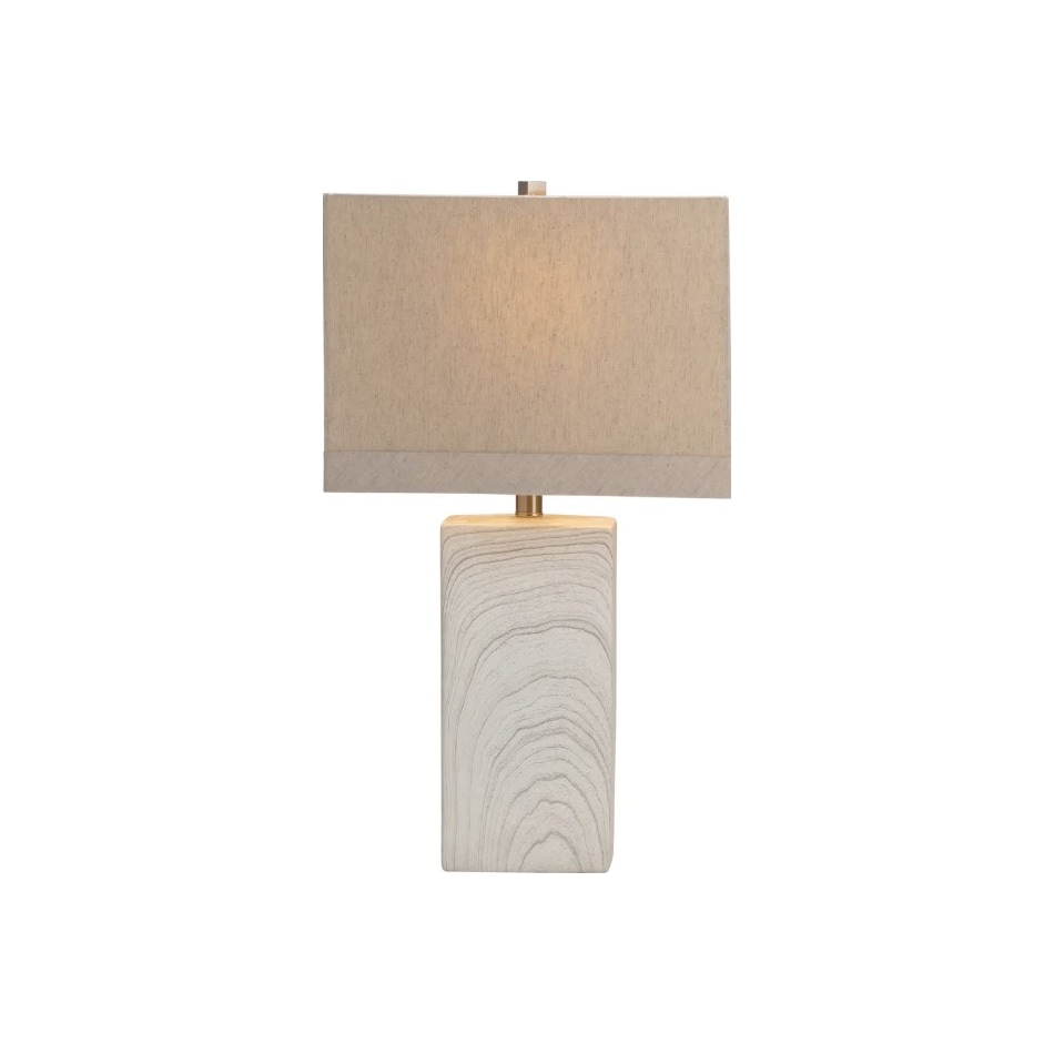 cres white table lamp   