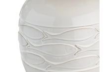 cres white table lamp   