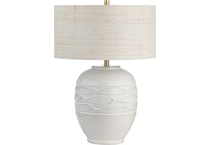 cres white table lamp   