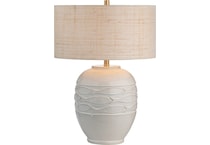 cres white table lamp   