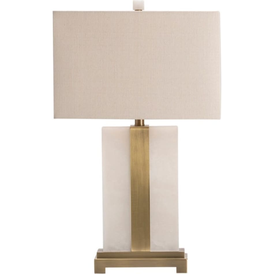 cres white table lamp   