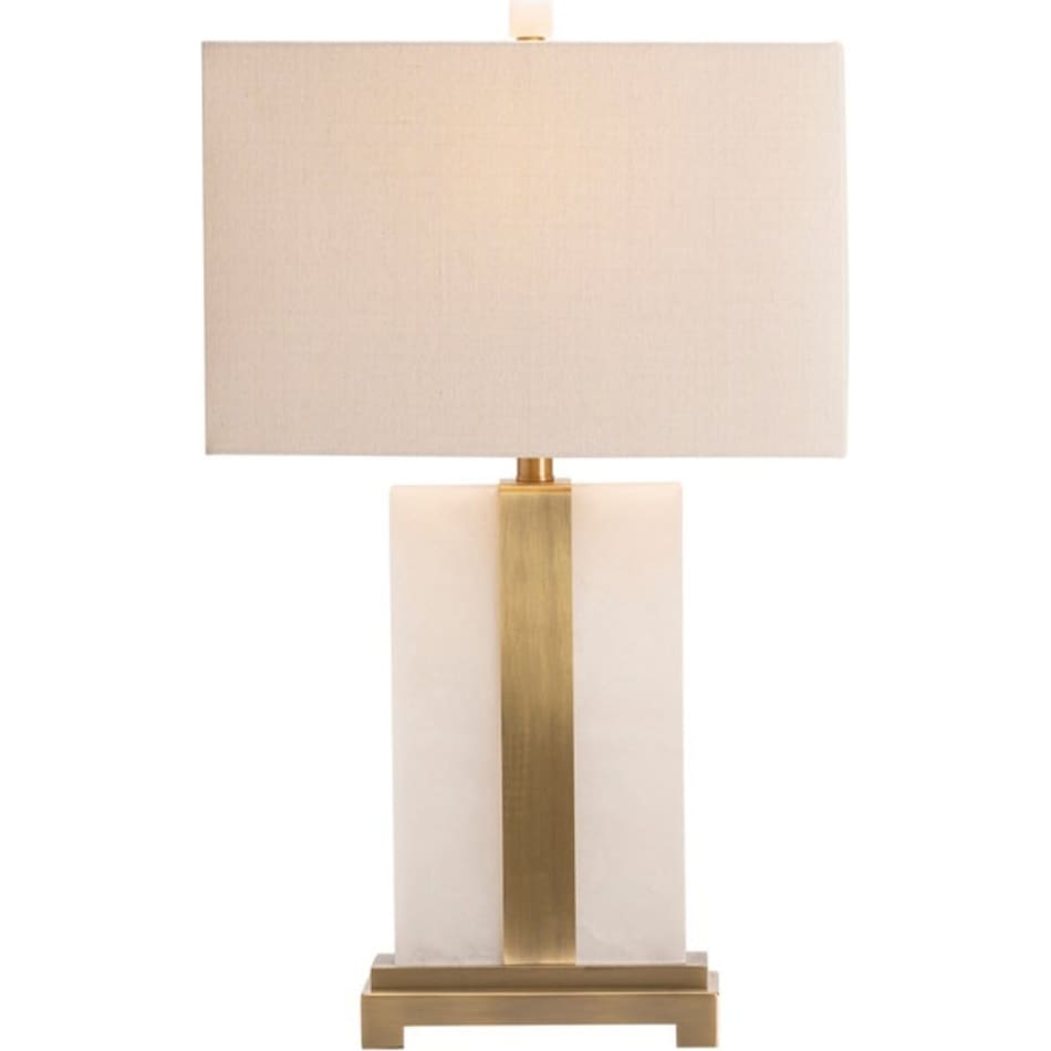 cres white table lamp   