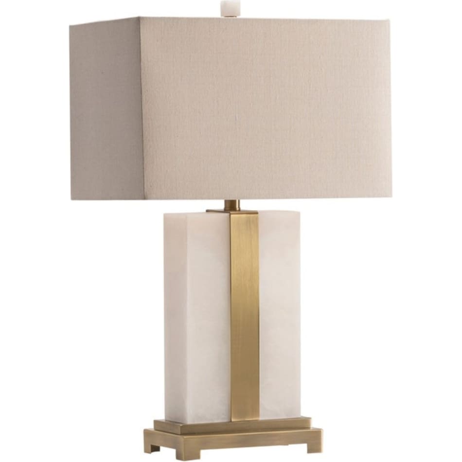 cres white table lamp   