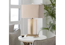 cres white table lamp   