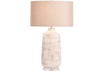 cres white table lamp   