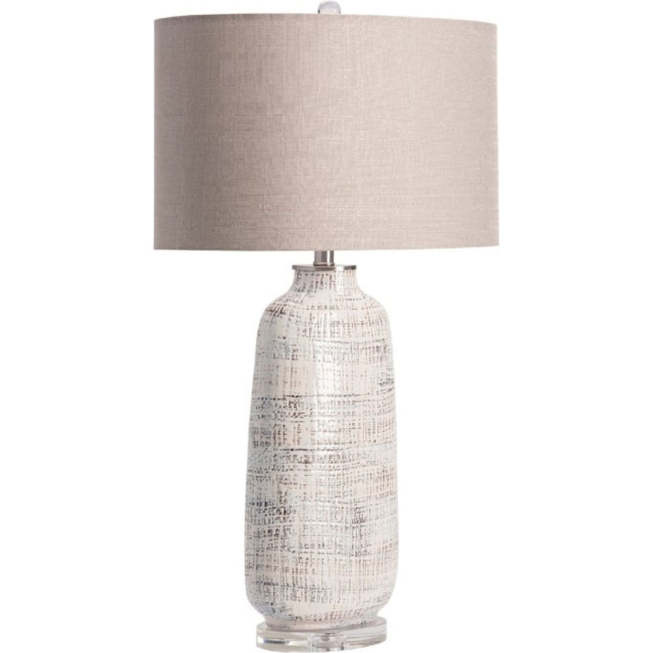 cres white table lamp   
