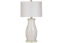 cres white table lamp   