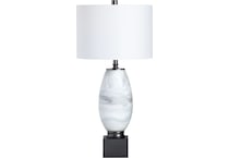cres white table lamp   