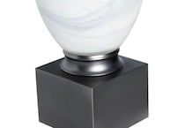 cres white table lamp   