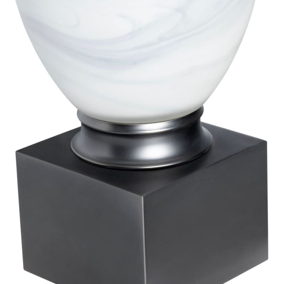 cres white table lamp   