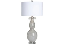 cres white table lamp   