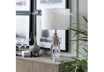 cres white table lamp   