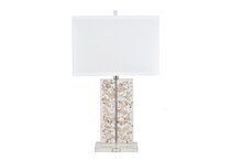 cres white table lamp   