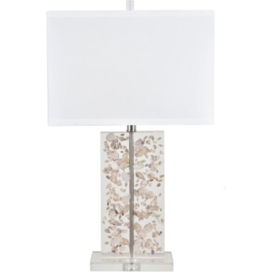 cres white table lamp   