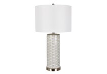 crestview collection beige table lamp   
