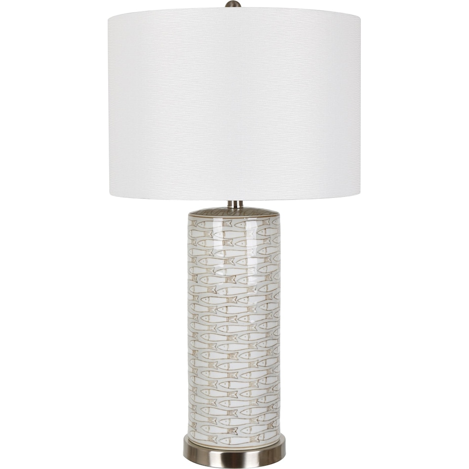 crestview collection beige table lamp   