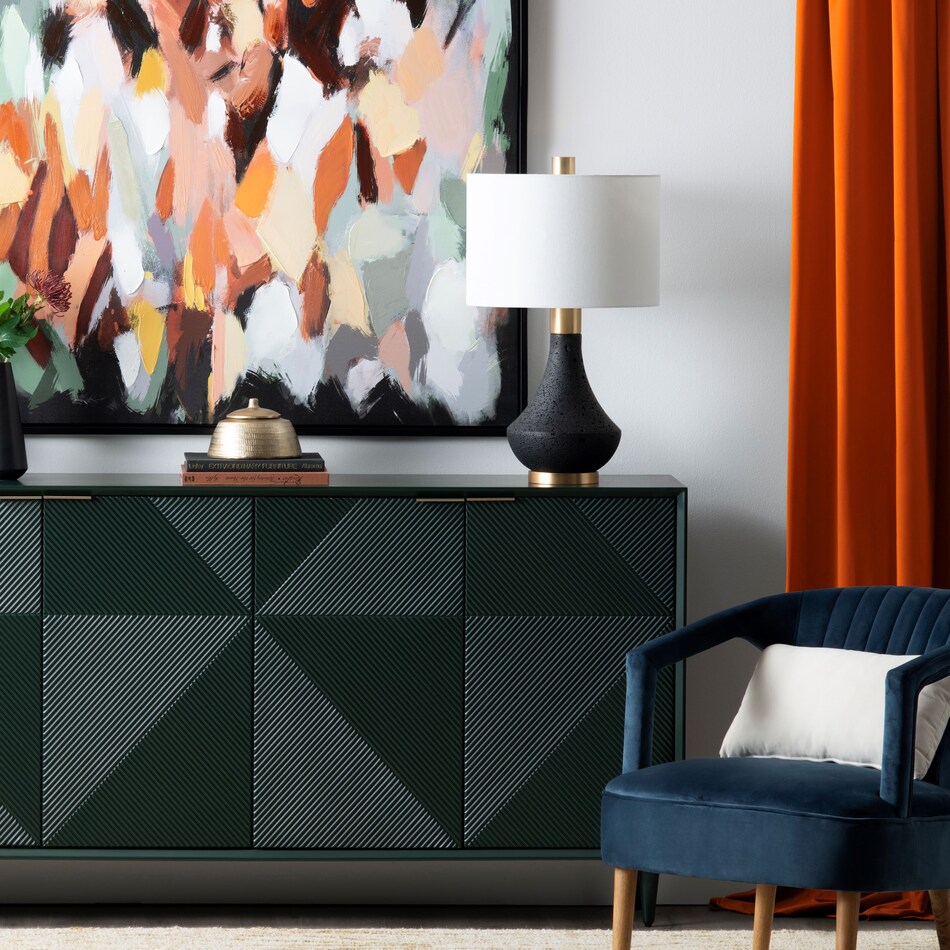 crestview collection black table lamp   