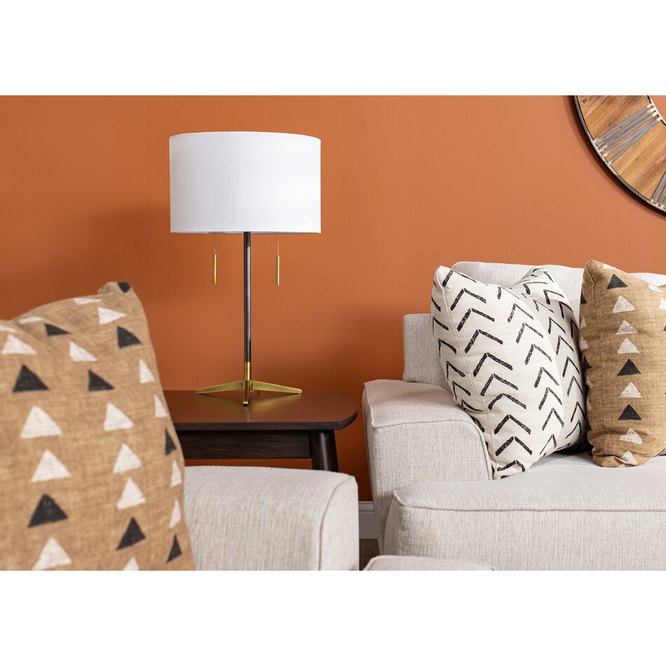 crestview collection black table lamp lifestyle image   