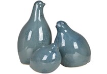 crestview collection blue figurines set  