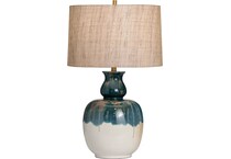 crestview collection blue table lamp   