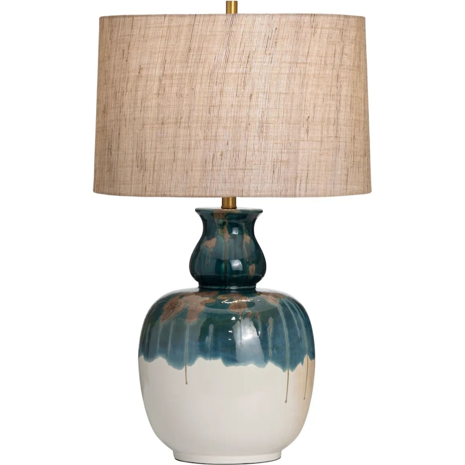 crestview collection blue table lamp   