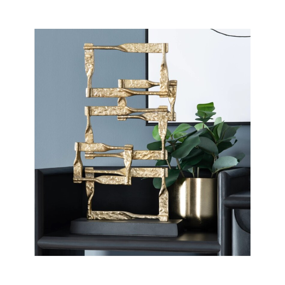 crestview collection gold misc tabletop set  