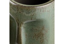 crestview collection green jar vase bowl plate set  