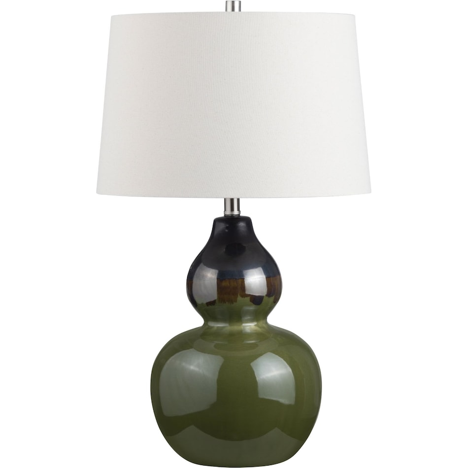 crestview collection green table lamp   