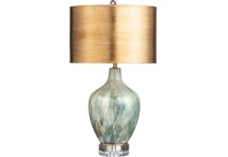 crestview collection green table lamp   